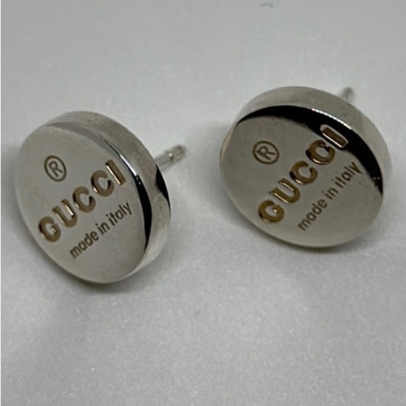 Gucci 925 silver earrings authentic 100% - Picture 2 of 11